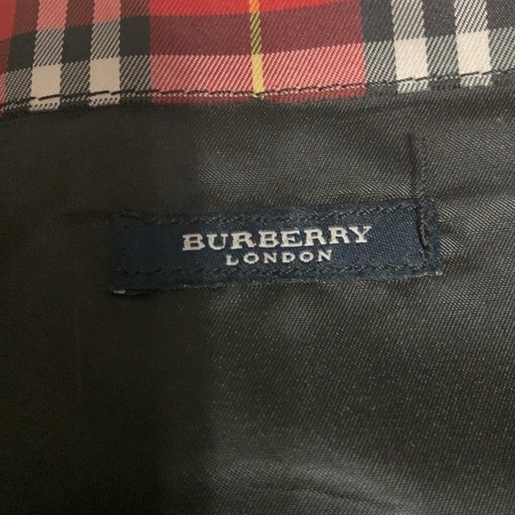 BURBERRY Nova Check Tote Bag Canvas
Leather Red Black Auth - Picture 8 of 10